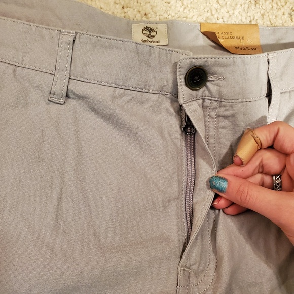 NWT timberland mens cargo kahki pants / shorts - Picture 3 of 4